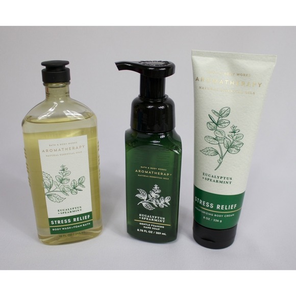 Bath & Body Works Other - Bath & Body Works Eucalyptus Spearmint Set Body Wash, Body Cream, Soap NEW